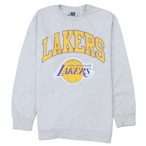 NBA Los Angeles Lakers Grey Regular Fit Teens Sweatshirt