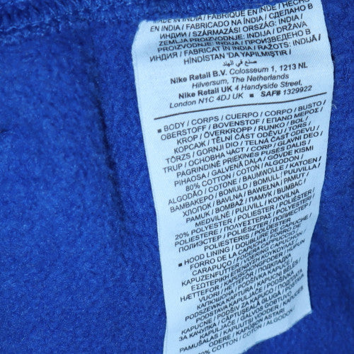 Nike Men's Blue Pullover Hoodie XS Regular Fit Fleece Sportswear