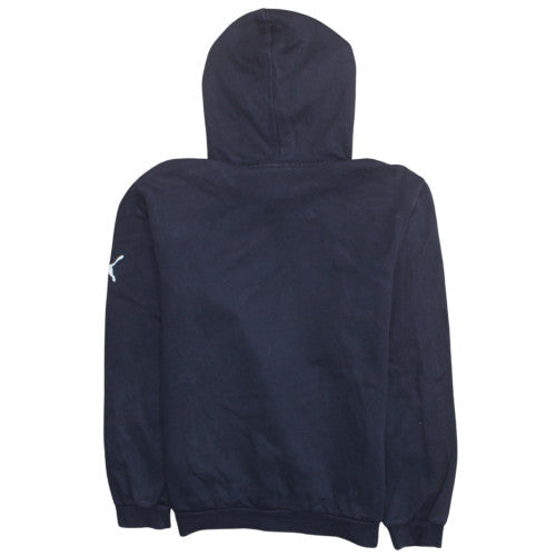 Puma Teens Blue Pullover Hoodie 164 Logo Sports Fleece Sweatshirt