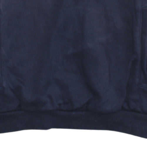 Puma Teens Blue Pullover Hoodie 164 Logo Sports Fleece Sweatshirt