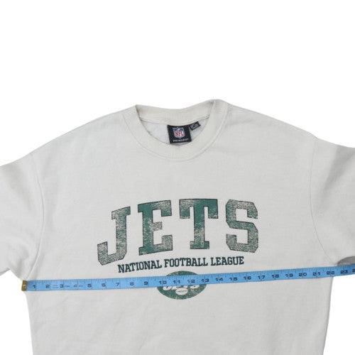Primark Men’s White NFL Jets Graphic Pullover Sweatshirt 2XS