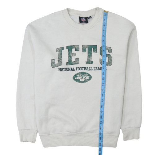 Primark Men’s White NFL Jets Graphic Pullover Sweatshirt 2XS