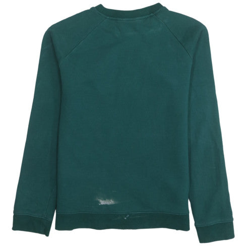 Adidas Women Green Crew Neck Pullover Sweatshirt Size 14