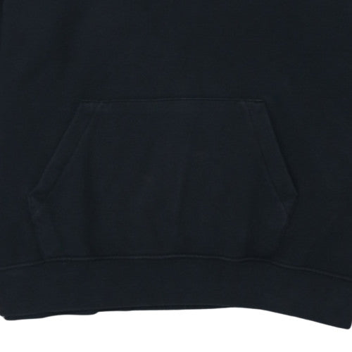 Nike Women Black Pink Logo Pullover Hoodie Size L