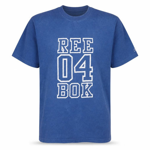 Reebok Men's Blue XL Sports Graphic Print Cotton T-Shirt
