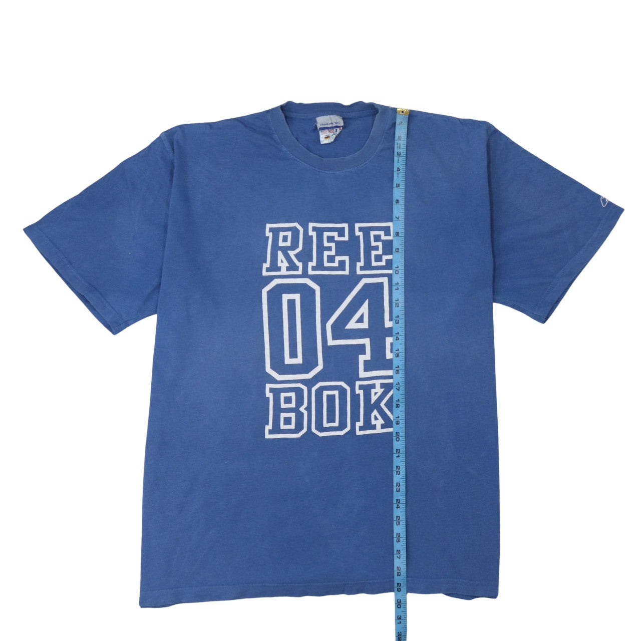 Reebok Men's Blue XL Sports Graphic Print Cotton T-Shirt