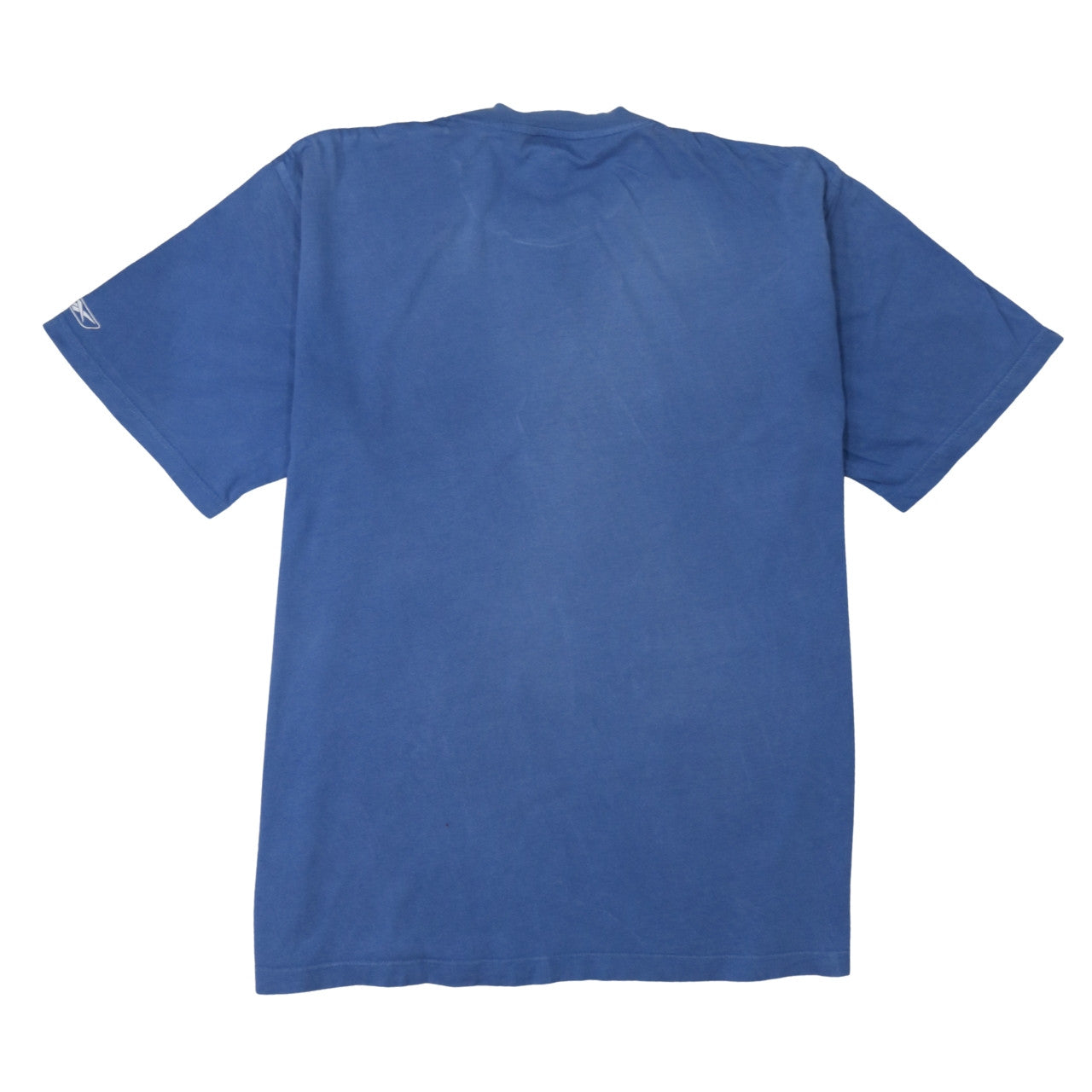 Reebok Men's Blue XL Sports Graphic Print Cotton T-Shirt