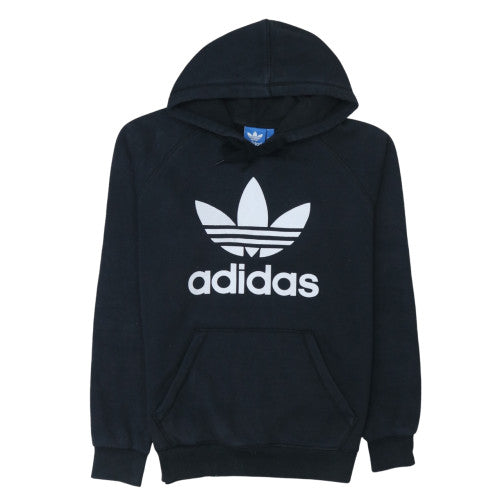 Adidas Mens Black Pullover Hoodie Medium Sports Fleece Sweatshirt