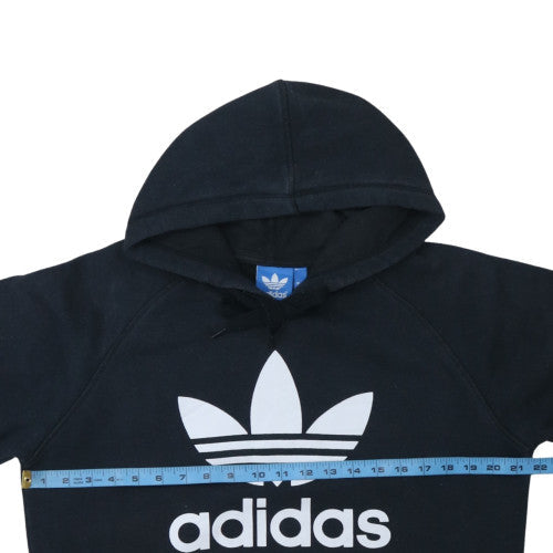 Adidas Mens Black Pullover Hoodie Medium Sports Fleece Sweatshirt