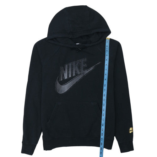 Nike Men's Black Pullover Hoodie Medium Graphic Sports Fleece