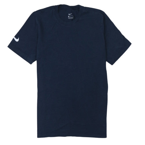 Nike Men's Navy Blue Crew Neck Cotton T-Shirt Size M