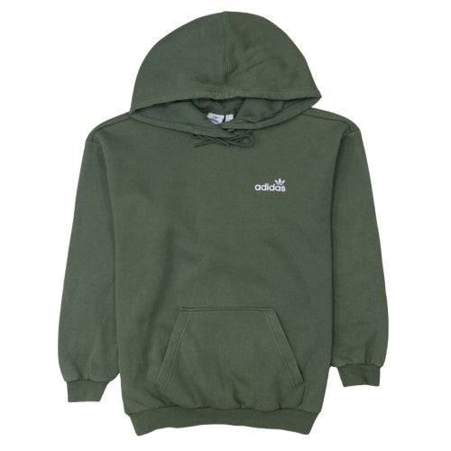 Adidas Women’s Green Pullover Hoodie Size M Logo Print Casual Sweatshirt