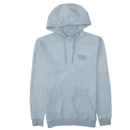 Vans Men's Grey Small Pullover Hoodie with Logo Print