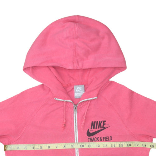 Nike Men's Pink Full Zip Hoodie Sweatshirt M Sportswear