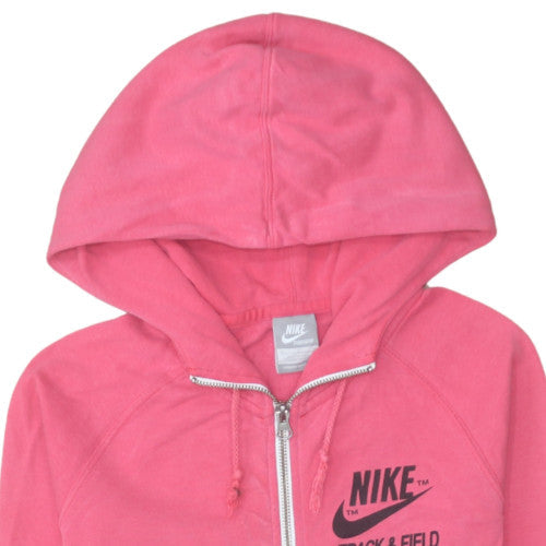 Nike Men's Pink Full Zip Hoodie Sweatshirt M Sportswear
