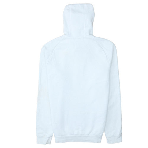 Adidas Men's White Small Pullover Hoodie Fleece Sportswear