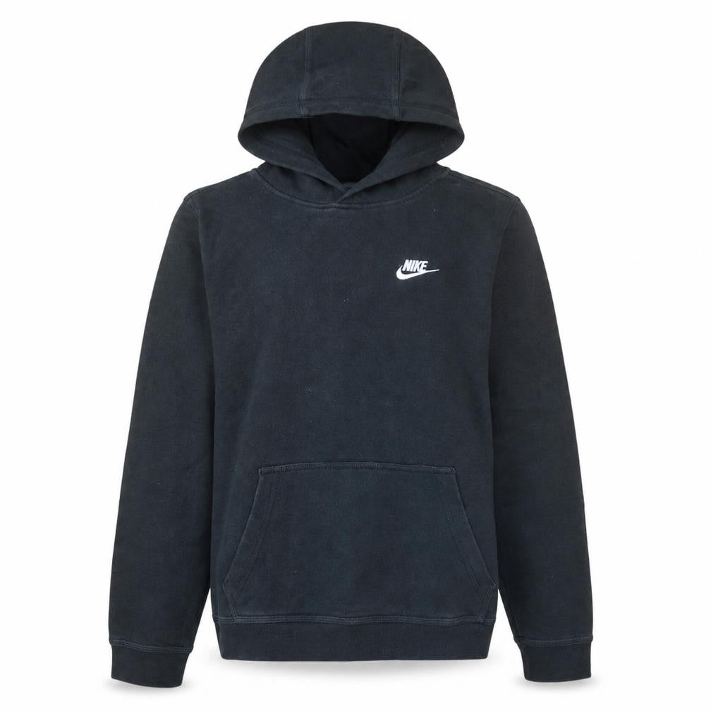 Nike Teens Black Pullover Hoodie XL Fleece Logo Hooded Sweatshirt