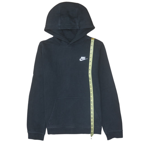 Nike Teens Black Pullover Hoodie XL Fleece Logo Hooded Sweatshirt