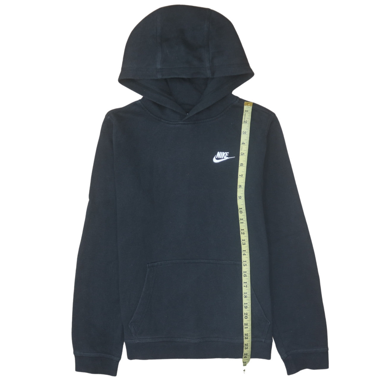 Nike Teens Black Pullover Hoodie XL Fleece Logo Hooded Sweatshirt