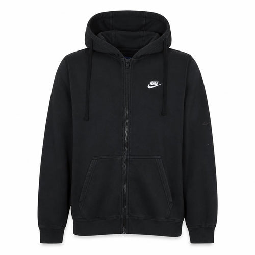 Nike Mens Black Full Zip Hoodie L Fleece Sports Sweatshirt