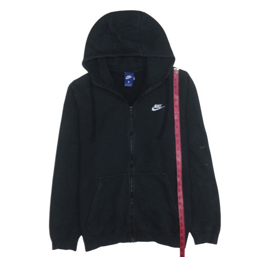 Nike Mens Black Full Zip Hoodie L Fleece Sports Sweatshirt