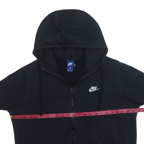 Nike Mens Black Full Zip Hoodie L Fleece Sports Sweatshirt