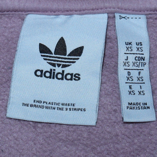 Adidas Women’s Purple Crew Neck Pullover Sweatshirt XS