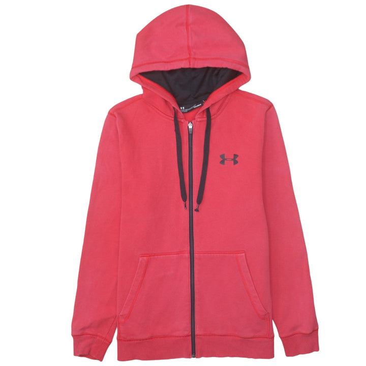 Under Armour Men's Red Full Zip ColdGear Hoodie Size M Fitted