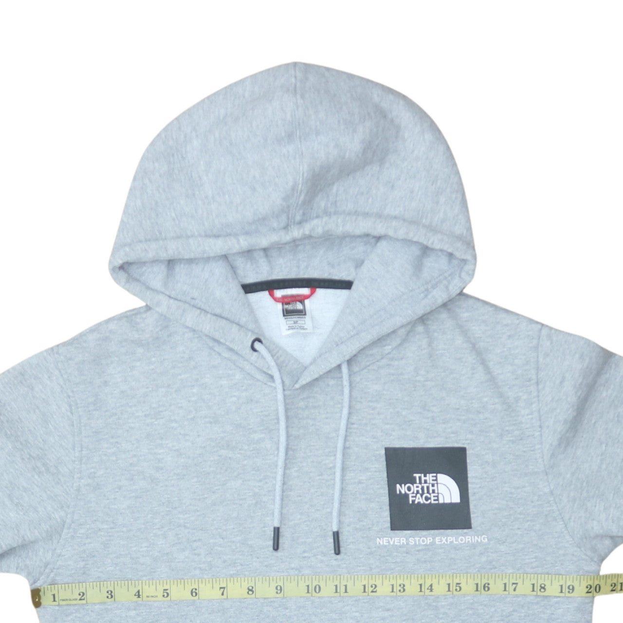 The North Face Men's Grey Pullover Hoodie Size S Logo Outdoor
