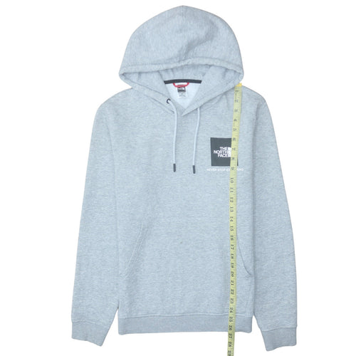 The North Face Men's Grey Pullover Hoodie Size S Logo Outdoor