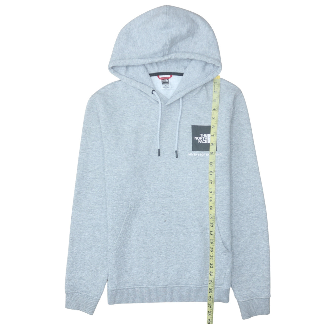 The North Face Men's Grey Pullover Hoodie Size S Logo Outdoor