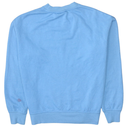 Disney Womens Blue Stitch Sweatshirt XS Crew Neck Pullover