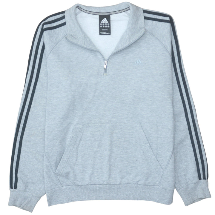 adidas Men's Grey 1/2 Zip Sweatshirt L Performance Essentials