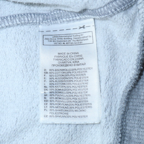 adidas Men's Grey 1/2 Zip Sweatshirt L Performance Essentials