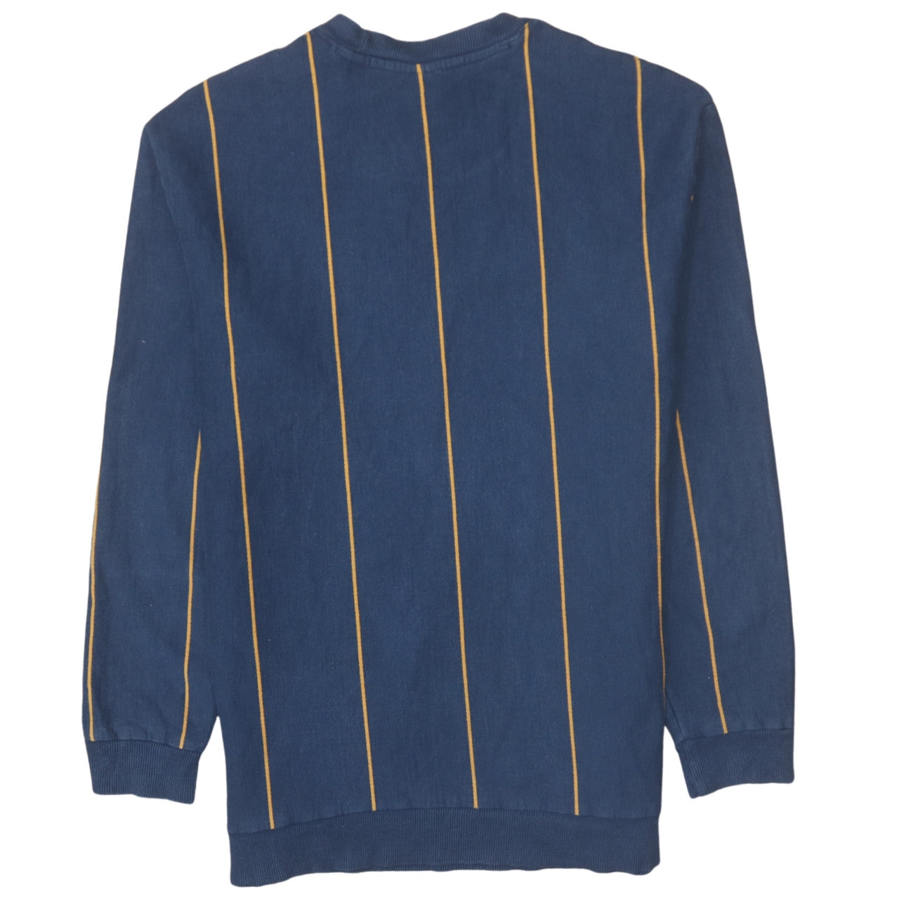 ZARA Men's Blue Striped Pullover Sweatshirt XL Cotton Blend