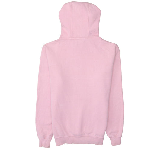 Ellesse Womens Pink Hoodie UK 12 Pullover Cotton Blend Logo Sportwear
