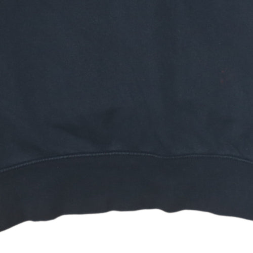Nike Men's Black Pullover Hoodie Small Logo Fleece Sweatshirt