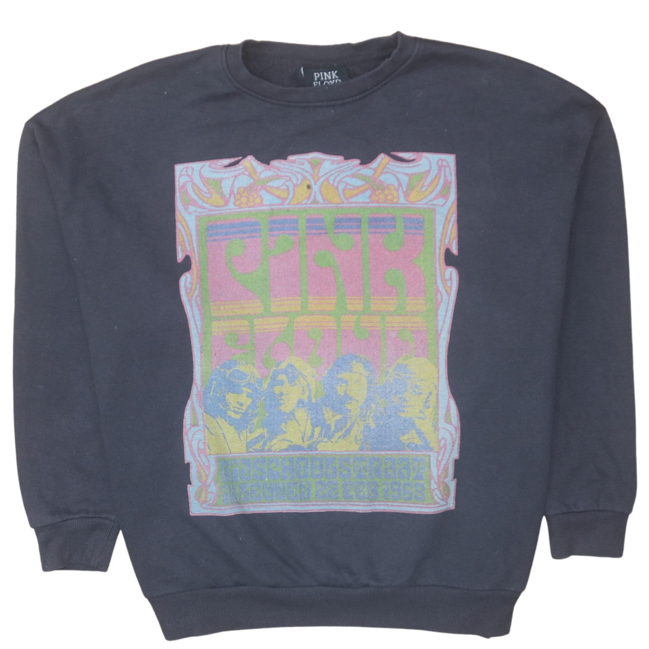 Primark Pink Floyd Men's Black L Pullover Sweatshirt Graphic Print