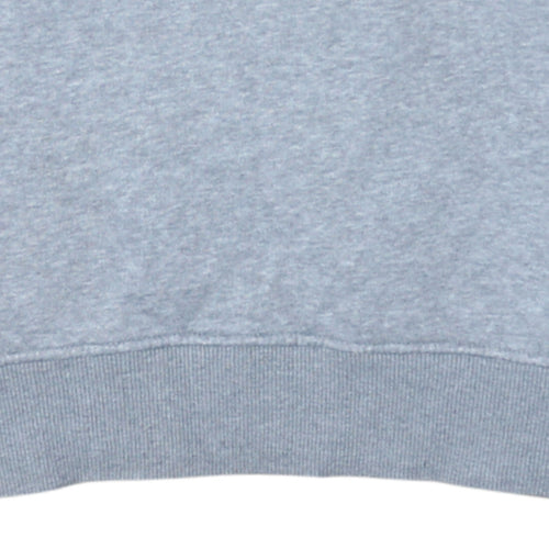 Emporio Armani EA7 Men's Grey Small Crew Neck Sweatshirt Cotton Blend