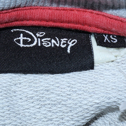 Disney Women Grey XS Mickey Mouse Pullover Sweatshirt