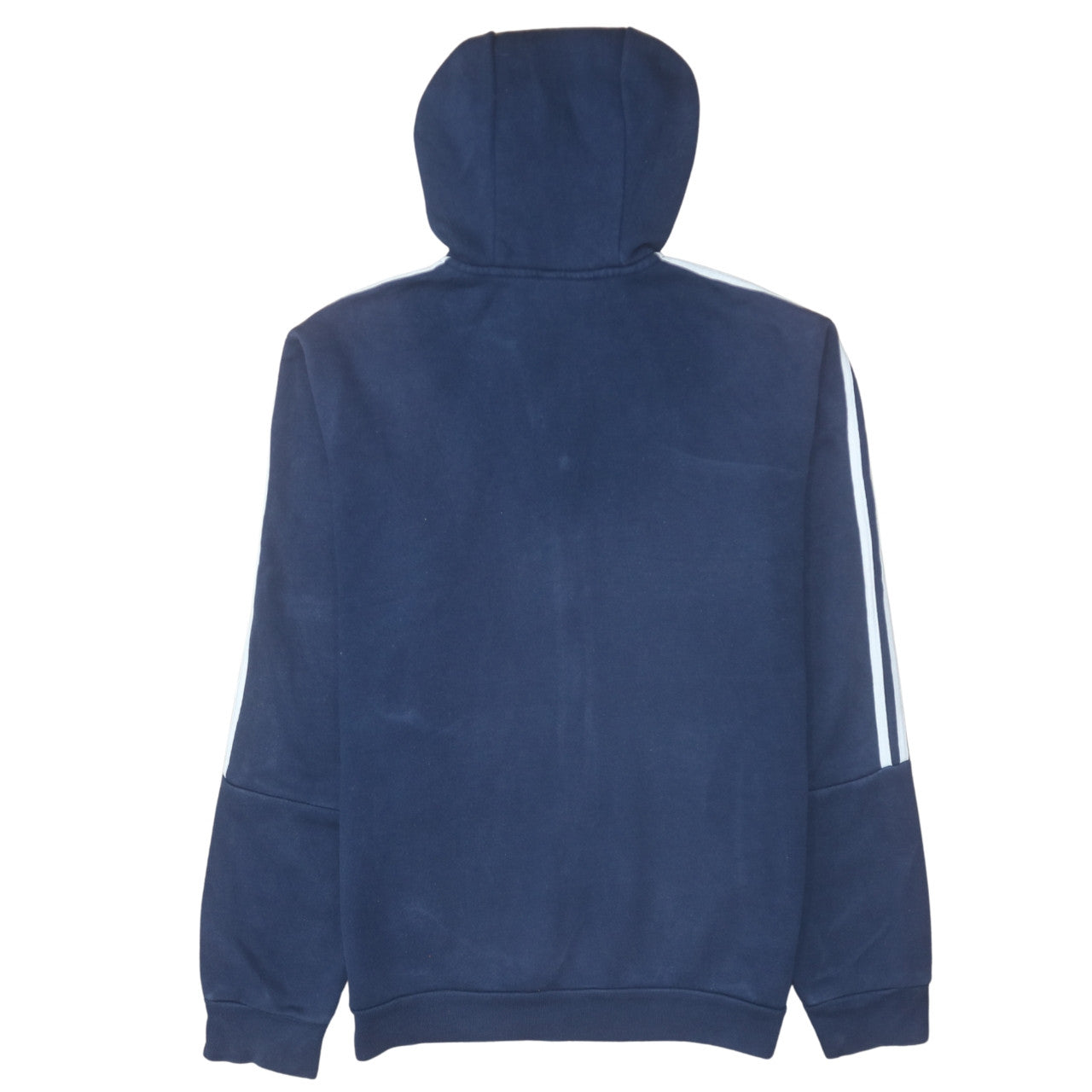 Adidas Men's Blue Full Zip Hoodie Medium Fleece Sportswear