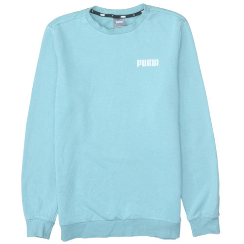Puma Men's Blue Crew Neck Pullover Sweatshirt Size S