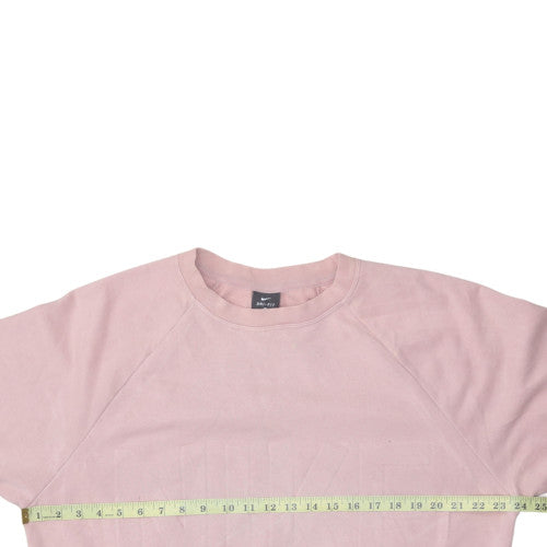 Nike Women Pink Dri-Fit Crew Neck Pullover Sweatshirt Size M