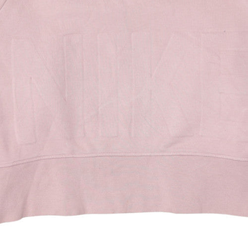 Nike Women Pink Dri-Fit Crew Neck Pullover Sweatshirt Size M