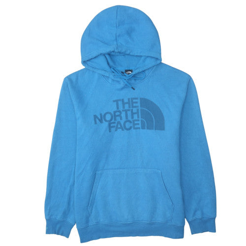 The North Face Men's Blue Pullover Hoodie XL Fleece Graphic Print