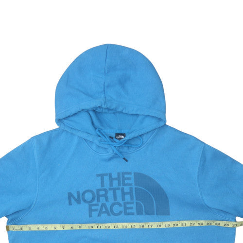 The North Face Men's Blue Pullover Hoodie XL Fleece Graphic Print