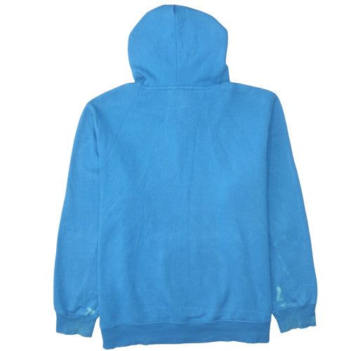 The North Face Men's Blue Pullover Hoodie XL Fleece Graphic Print