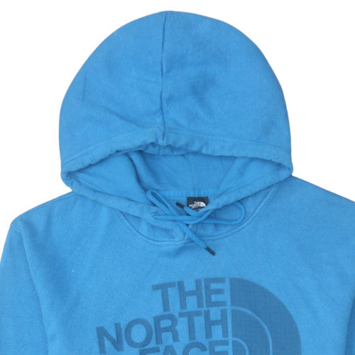 The North Face Men's Blue Pullover Hoodie XL Fleece Graphic Print