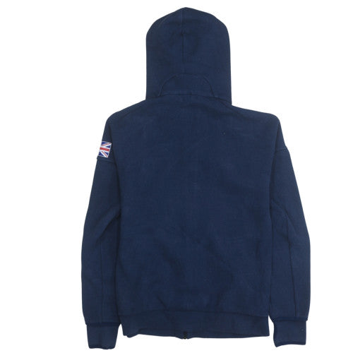 Adidas Mens Navy Full Zip Hoodie Team Evolution Alpine Racing Size 164