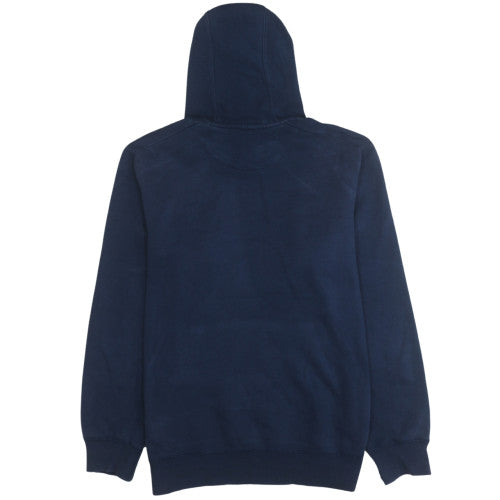 Adidas Men Blue Pullover Hoodie Fleece Logo M Regular Fit